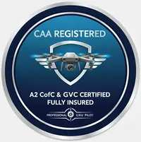 CAA GVC A2 CofC Certified Pilot Badge